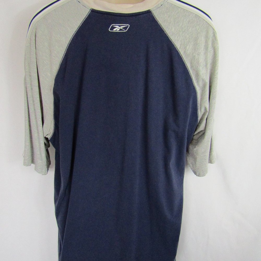Men's | Official NFL | Reebok | Dallas Cowboys | T-Shirt | Blue & Grey - Picture 2 of 3